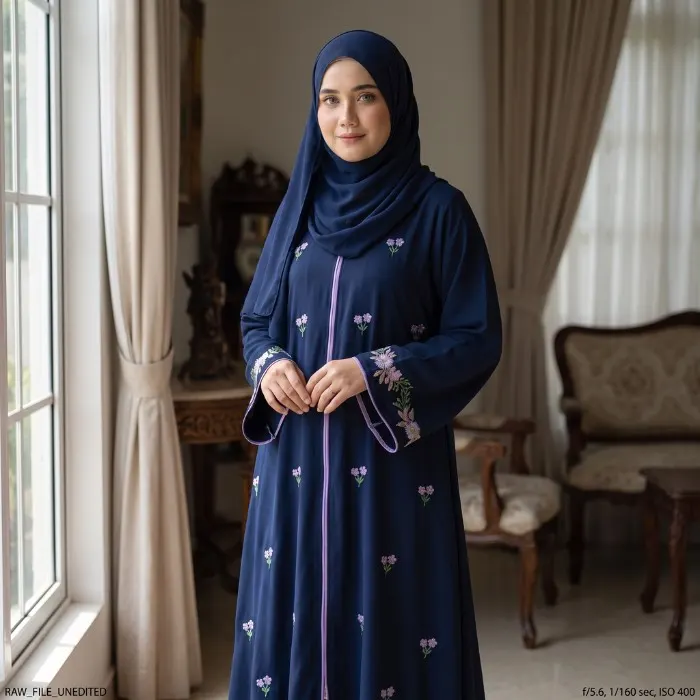 Duel Flower Cherry Burqa