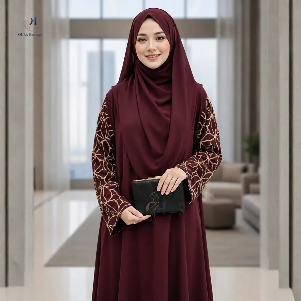 Maishara Hand work Abaya